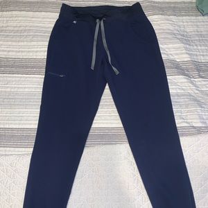 Navy Blue Figs Scrub Bottoms